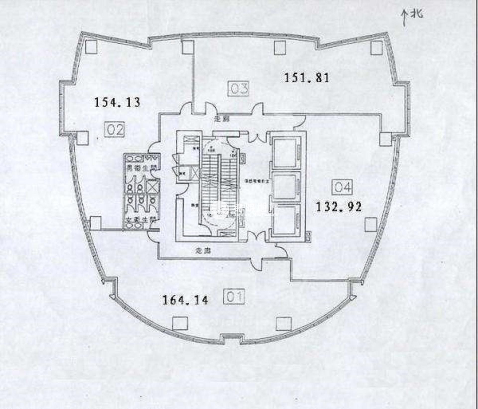 陆家嘴裕景国际大厦603平米写字楼出租